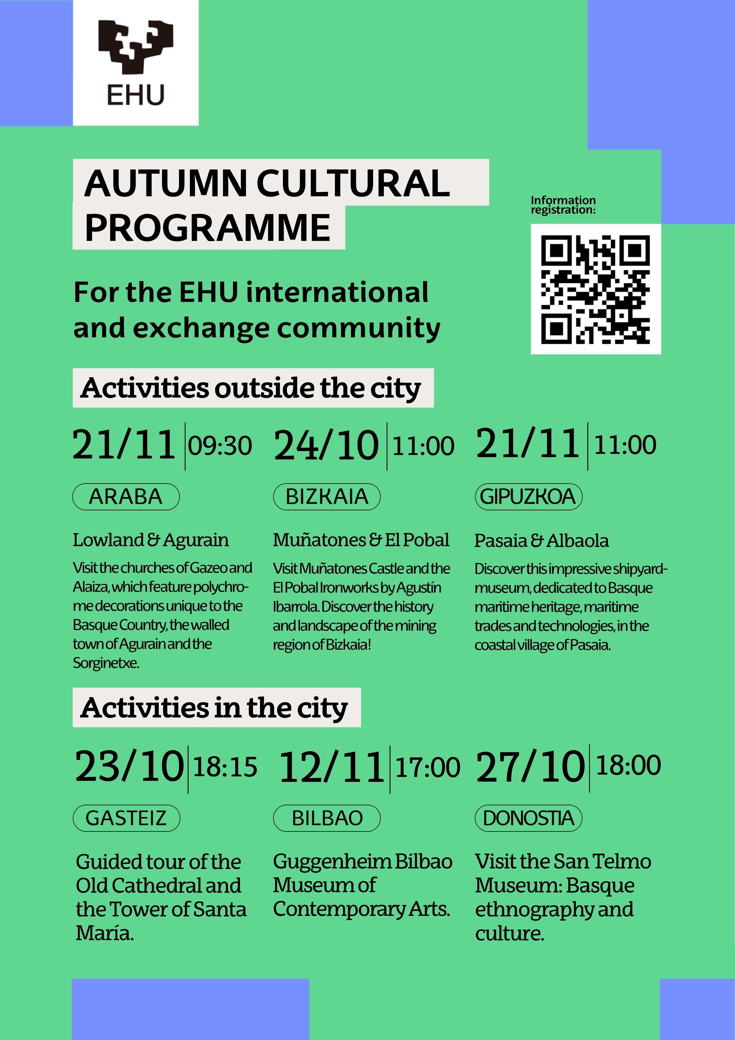 Autumn cultural programme