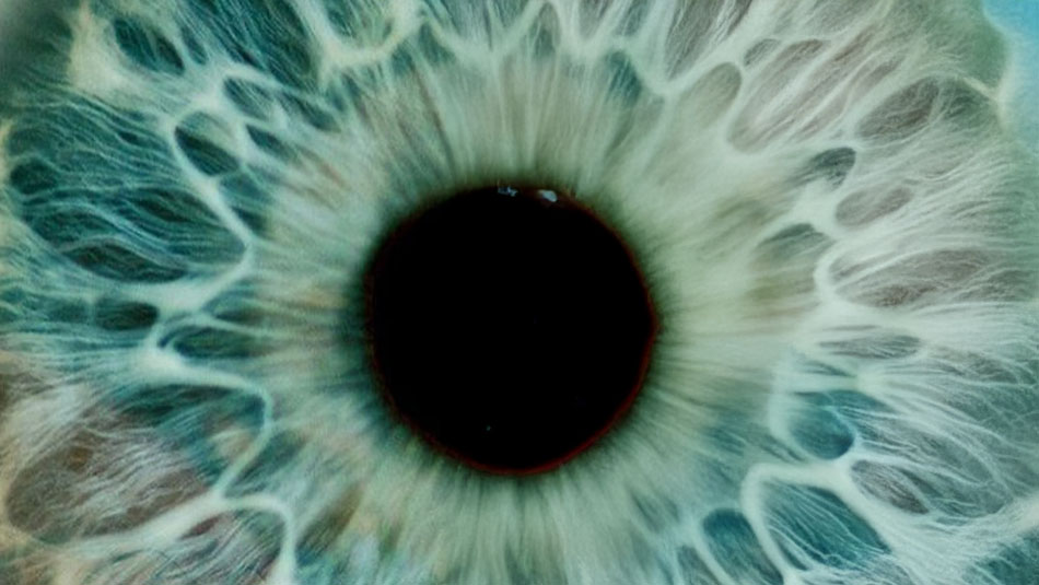 Begi urdin baten irisa