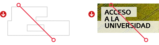 Caja perforada (Incorrecto) / Uso de trama (Incorrecto)