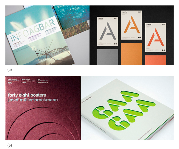 Inprimatzeko estiloen bi adibide