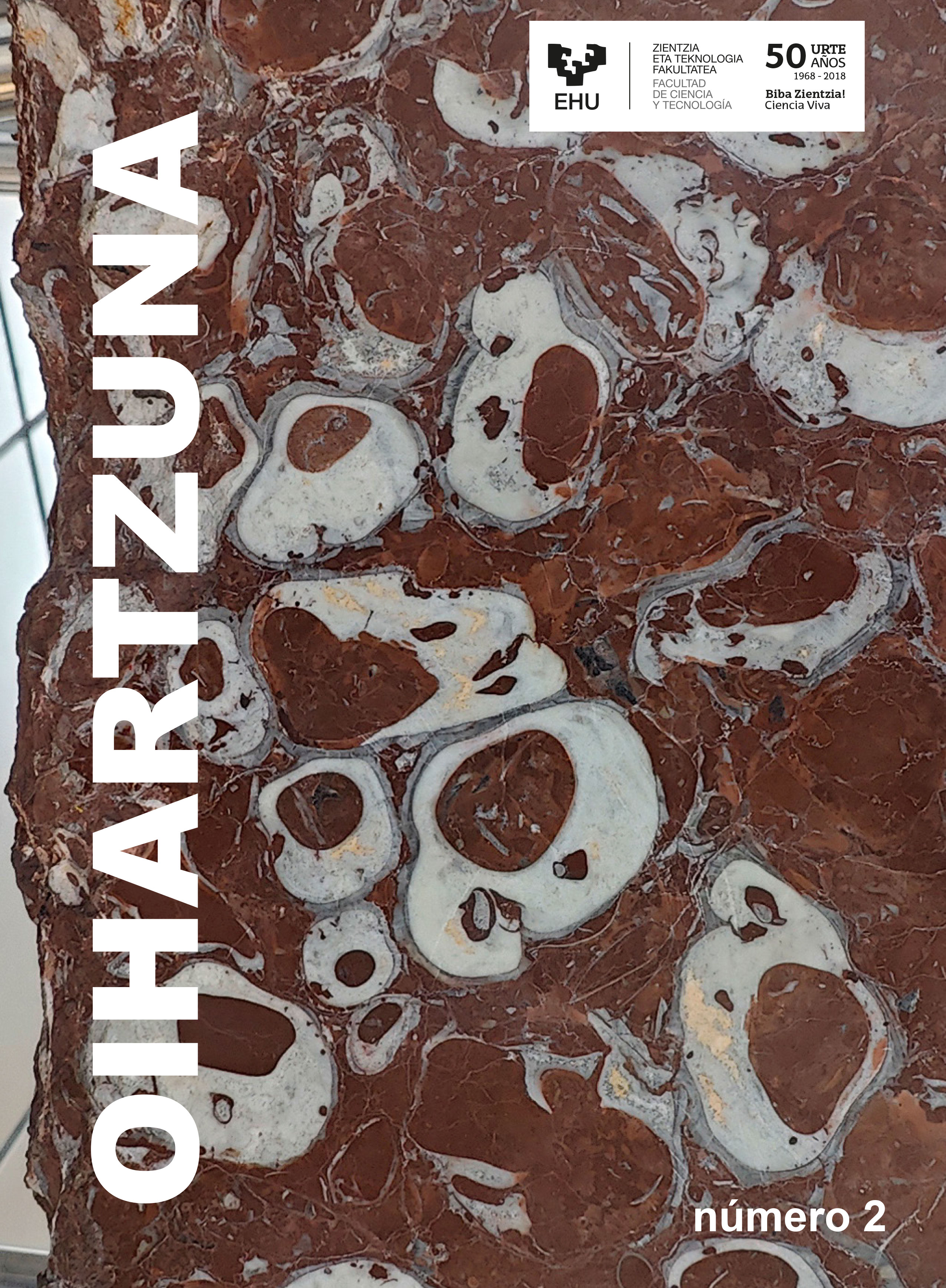 Portada del segundo ejemplar del boletín informativo de la Facultad de Ciencia y Tecnología de EHU.