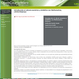 C�lculo num�rico y simb�lico con Mathematica