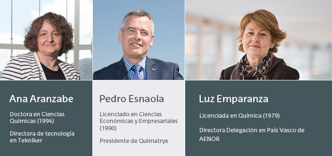 Ana Aranzabe, Pedro Esnaola y Luz Emparanza