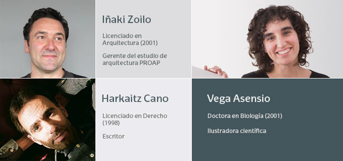 Iñaki Zoilo, Harkaitz Cano y Vega Asensio